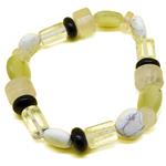 El Coral Bracciale Mix Stone Varie Forme Elastico 