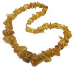 Coralli di Sardegna Amber necklace pieces of 10 / 15mm. Length 60cm. Silver closure