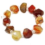 elastic bracelet  carnelian 