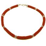 El Coral Necklace Red Coral Balls 3mm. 45cm Length