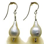pendientes perlas y plata