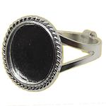 Coralli di Sardegna Sardinian Filigree Ring Base Silver 10 x 12 mm Adjustable Size