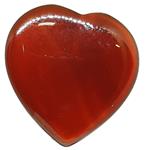 El Coral Agata Rossa Cuore Bombato 20mm. 