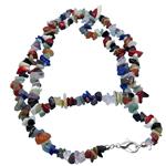 El Coral Collana Pietre Dure Mix Color Chips 10/12mm. Chiusura Argentata