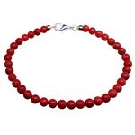 Coralli di Sardegna Pulsera de Coral Rojo Natural de Cerdeña mm 5 cm 20 segunda calidad