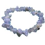 El Coral Bracciale AgataAzzurro Chiaro Chip 7/9mm. Elastico