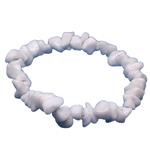El Coral Bracciale Agata Bianca Chips 6/8mm. Elastico