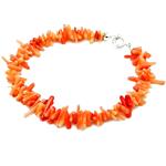 El Coral Bracelet Pink Coral Points and Silvered Clasp