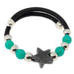 Coralli di Sardegna Turquoise Ring Balls 2,5 mm Hematite Adjustable Star Spring Steel Rubber