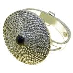 Coralli di Sardegna Garnet Ring in Silver Filigree of Spiral Silver mm 5 Adjustable Size