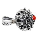 ciondolo corallo in argento