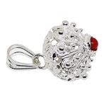 ciondolo corallo in argento