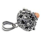 ciondolo corallo e argento