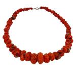 Coralli di Sardegna Necklace Sardinian Coral Escalated Baroque Pieces 24-8mm, 80gr Weight