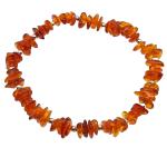 Coralli di Sardegna Amber Chips Bracelet 6/8 mm Silver Balls Elastic