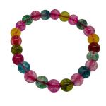 El Coral Multicolor rock crystal bracelet 8 mm elastic beads