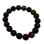 El Coral Zoisite bead bracelet 10 mm elastic