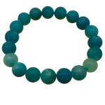 El Coral Bracciale Quarzo blu satinato pallini mm 10 elastico