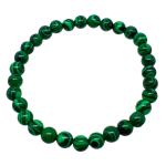 El Coral Bracciale Malachite Pallini mm 6 Elastico