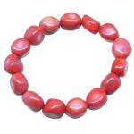 El Coral Bracciale Corallo Arancio Sassi 10/12mm. Elastico