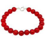 El Coral Bracciale CoralloRosso Pallini da 9.2 mm. Lunghezza 19cm.