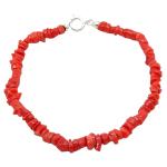 Coralli di Sardegna Bracelet Sardinian Red Coral Chips 4mm with Silvered Clasp