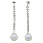 Coralli di Sardegna Earrings White Pearls Ball 8mm Silver Filigree Pressure