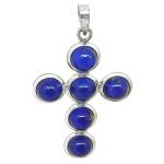 paste lapis lazuli pendant with silver