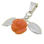  pink treaty coral pendant with silver