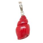 El Coral Colgante Coral Rojo en Forma de Caracola 15 mm