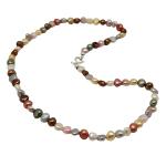 El Coral Necklace Multicoloured Pastel Pearls 42cm Length