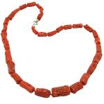Coralli di Sardegna Necklace Sardinian Red Coral Cylinders 9-5mm, 29gr Weight