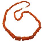 Coralli di Sardegna Collar Coral Rojo Cerdeña Cilindros 11-5mm, 36.5gr Peso