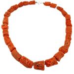 Coralli di Sardegna Necklace Sardinian Red Coral Cylinders 15-10mm, 62.5gr Weight