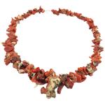 Coralli di Sardegna Collana Corallo Rosso Sardegna Scaglie Scalare 9/30mm. Chiusura Argentata Lunghezza 55cm. Peso 80gr.  