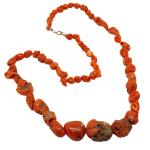 Coralli di Sardegna Necklace Sardinian Coral Escalated Baroque Balls 18-5mm, 50.5gr Weight