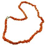 Coralli di Sardegna Necklace Sardinian Coral Baroque Tubes 6mm, 20gr Weight