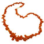 Coralli di Sardegna Collana Corallo Sardegna Taglio Petali Scalare 7/13mm. Chiusura Argentata Lunghezza 58cm. Peso 32,4gr. 