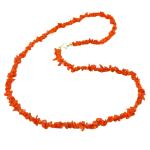 Coralli di Sardegna Collana Corallo Rosso Sardegna Chips 5mm. Chiusura Argentata Lunghezza 45cm. 
