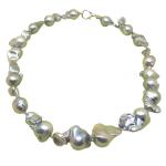 El Coral Necklace Bizarre Grey Pearls 13/22mm and 50cm Length