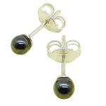 Coralli di Sardegna Hematite Earrings mm 4 Silver stud pressure