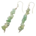 amazonite earrings with silver