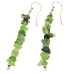 fluorite earrings with silver