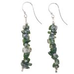jade earrings with silver