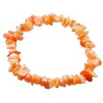 El Coral Pink Coral Chips Bracelet 6/8 mm. Rubber band