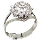 Coralli di Sardegna Sardegna Sardinian filigree ring base silver half Sardinian button