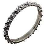Coralli di Sardegna Thin Sardinian Filigree Ring Ring Burnished Silver Size 17