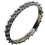 Coralli di Sardegna Thin Sardinian Filigree Ring Ring Burnished Silver Size 19