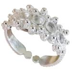 Coralli di Sardegna Sardinian Filigree Ring Base Silver Wedding Band 5 Bezels 3 mm Open Stem