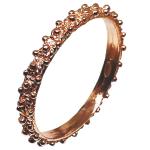 Coralli di Sardegna Anillo Fino Filigrana Cerdeña Anillo Rosa Plata Talla 18